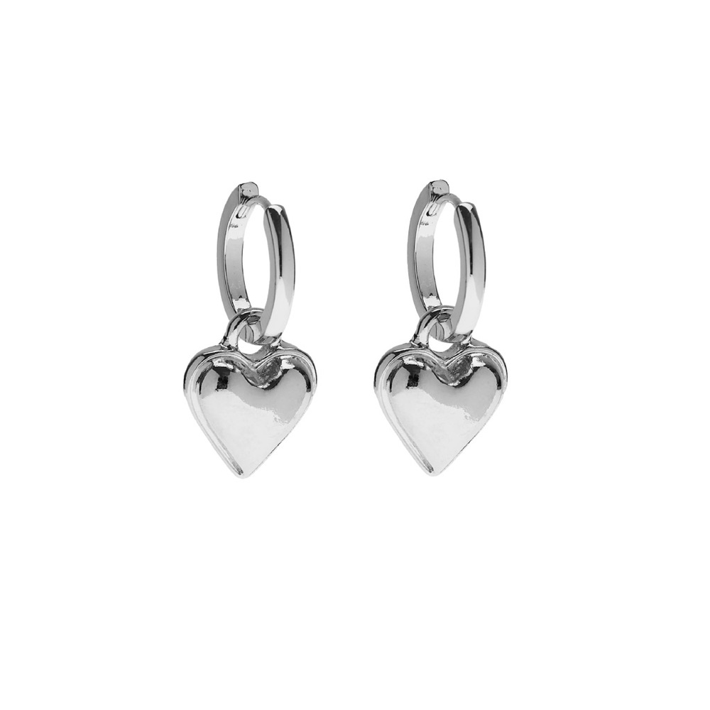 NEE FOXY ORIGINALS SWEETHEART EARRINGS IN SILVER